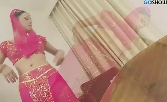 Dancer Strokes a Cock
